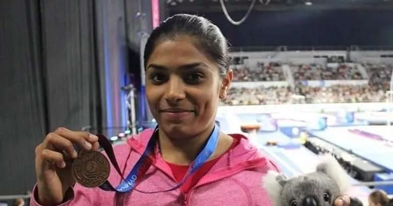 Aruna Reddy Creates History By Clinching A Bronze Medal At The Gymnastics World Cup - Sakshi