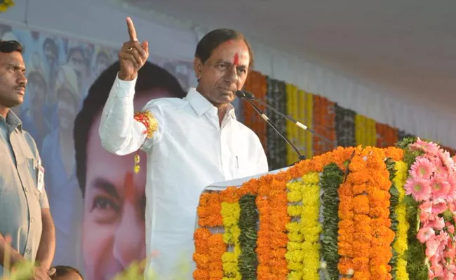 cm kcr speech on singareni workers at atmiya sabha - Sakshi