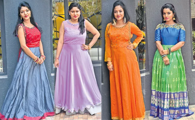 Old Wedding Sarees Remake To Dress - Sakshi