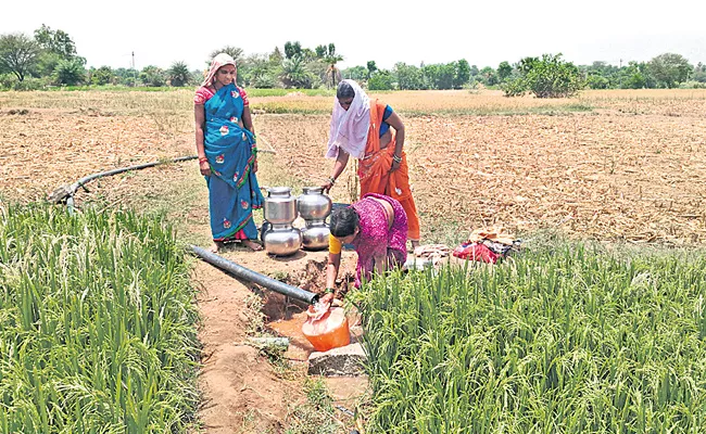 Ground water levels down fall in medak - Sakshi