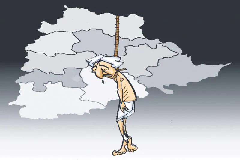 1,149 farmers suicide in last three years - Sakshi