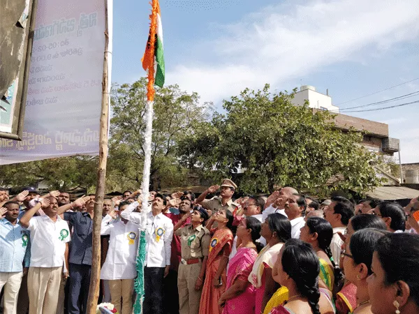 kottapalli people are sing national anthem every day - Sakshi