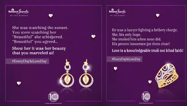 Celebrate Love Everyday With Reliance Jewels - Sakshi