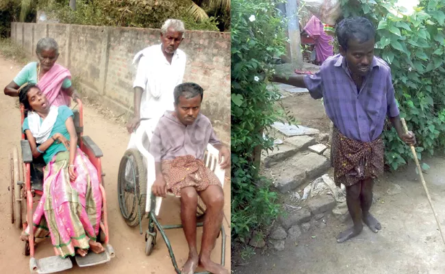 old couple suffering with handicapped daughter and son - Sakshi