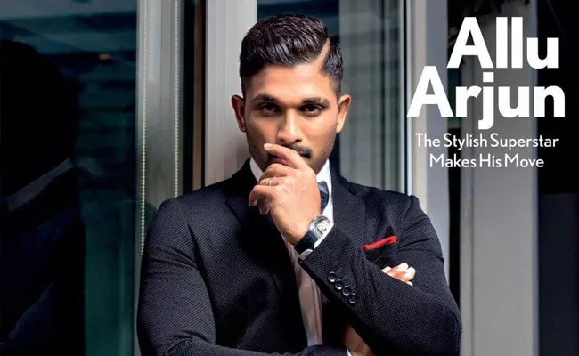 Allu Arjun On maxim Steed Cover Page - Sakshi