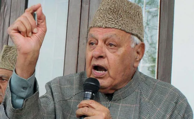 Kya ye Katiyar ke baap ka desh hai, says Farooq Abdullah - Sakshi