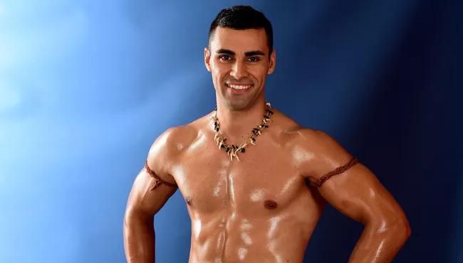 Shirtless Tongan Pita Taufatofua trending in social media - Sakshi