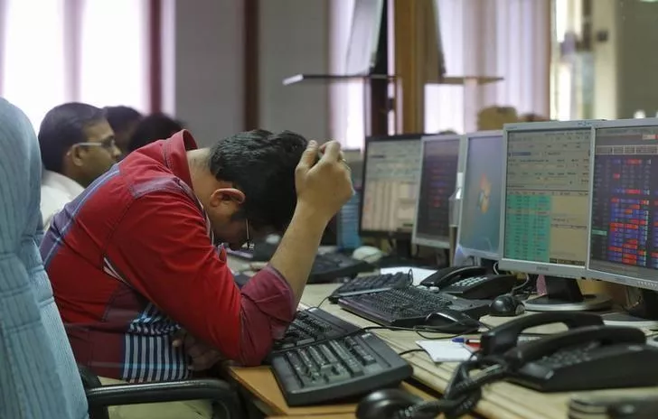 Sensex plunges 407 pts, Nifty near 10,450 - Sakshi