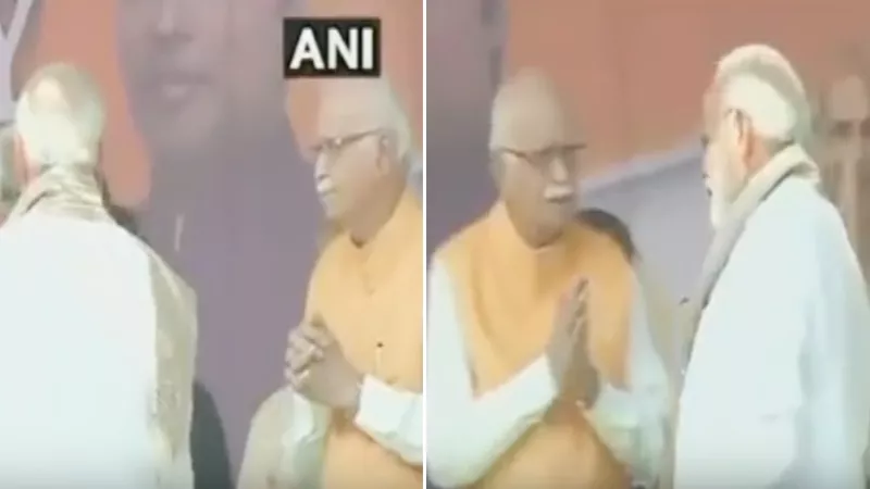 Did Modi Insults Advani In Tripura Viral Video - Sakshi