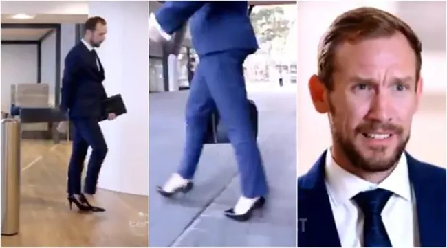 Sydney man wears HEELS to work for powerfulness - Sakshi