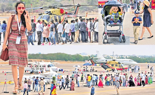 Aviation Show Closed Without Crowd - Sakshi