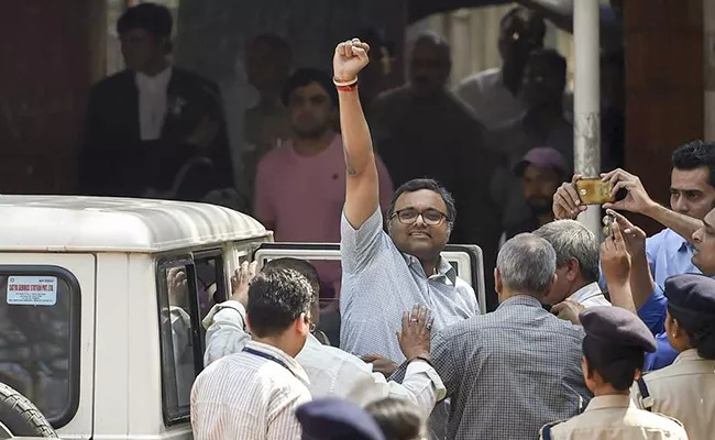 Karti Chidambaram sent to jail till March 24 - Sakshi