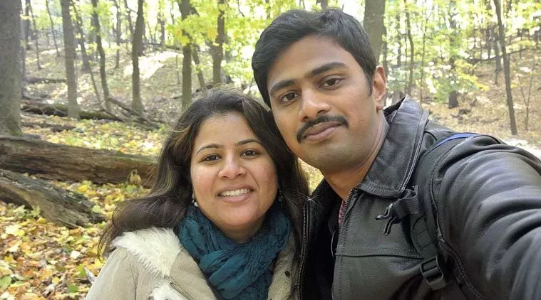 Indian software engineer Srinivas Kuchibhotla's widow leads peace march on his birthday - Sakshi