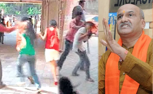 Sri Ram Sene Chief on Mangalore Pub Attack Case - Sakshi