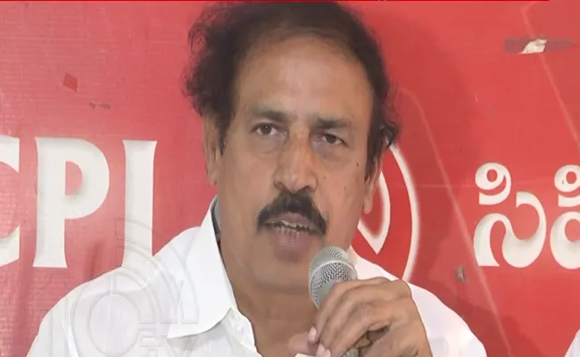 CPI State Secretary Ramakrishna Says Chandrababu Should Come Out Of The NDA - Sakshi