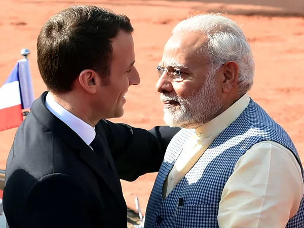 French President Macron's visit to India - Sakshi