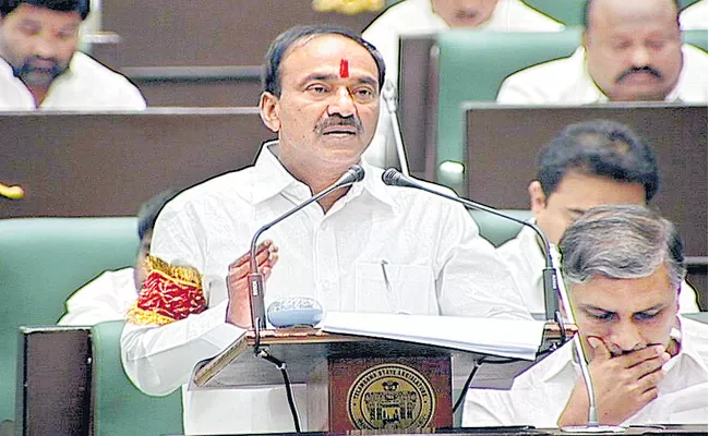 Minister Etela Rajender Presents Telangana 2018-19 Budget - Sakshi