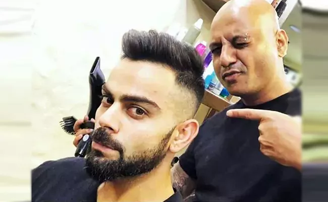 Virat Kohli  New Hairstyle - Sakshi