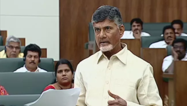 Again Chandrababu Naidu Lies on Polavaram Project In Ap Assembly - Sakshi