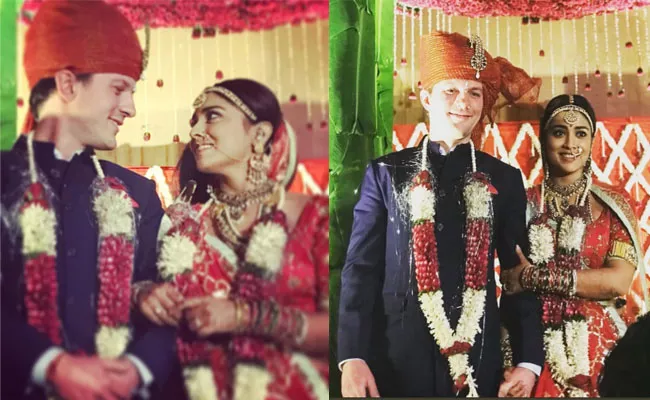 shriya saran marriage photos videos viral in social media - Sakshi