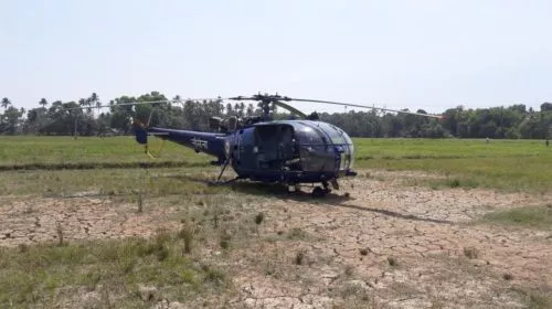 Indian Air Force Helicopter Mis Landed Emergency In Farmlands - Sakshi