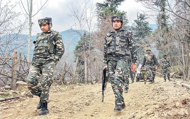 Four terrorists killed in Kupwara encounter - Sakshi