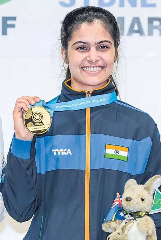 Double for Manu Bhaker in jr. WC - Sakshi