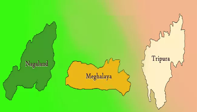 BJP Ousts Tripura Sarkar After 20 Years, Meghalaya Hung - Sakshi