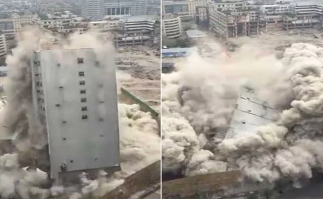 15 Story Building Demolished In Just 10 Seconds In China - Sakshi