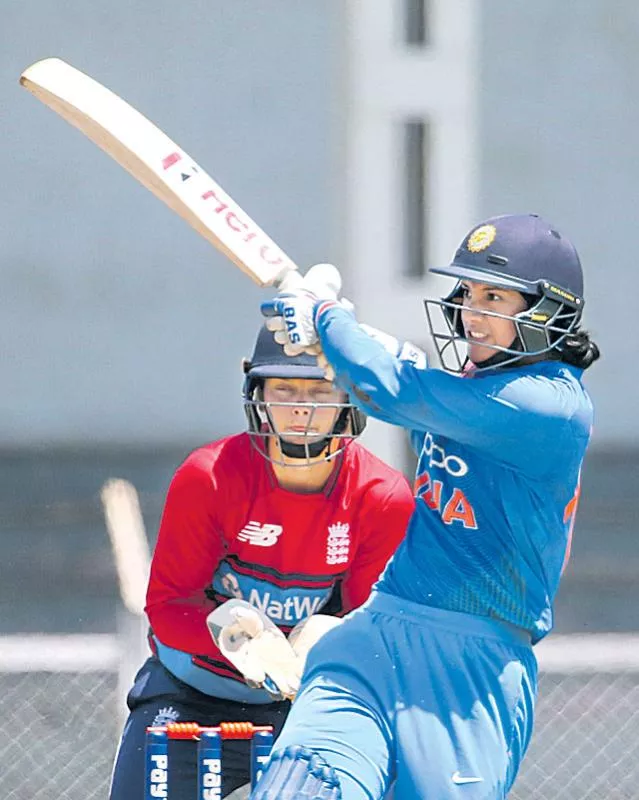 Smriti Mandhana guides India to easy win over England in women’s T20 tri-series - Sakshi