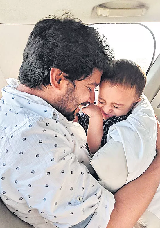 Nani Shares His Son Pic Junnu - Sakshi