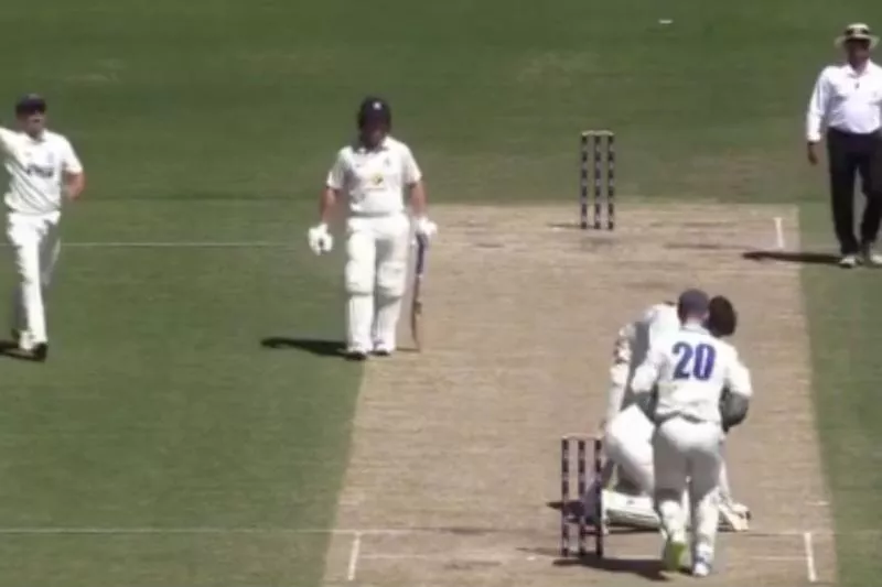 Sean Abbott Bouncer Fells Batsman In Chilling Phillip Hughes Reminder - Sakshi