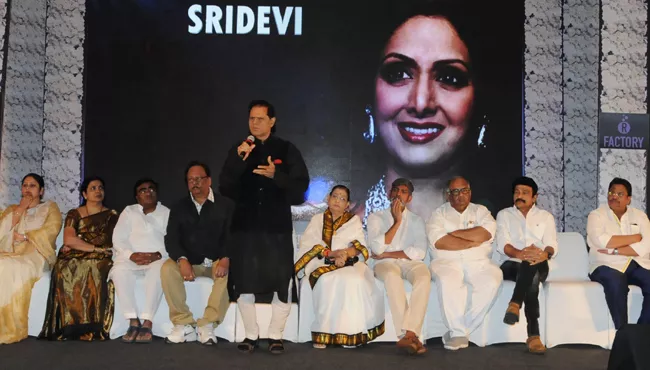 Condolence meeting for Sridevi in Hyderabad - Sakshi