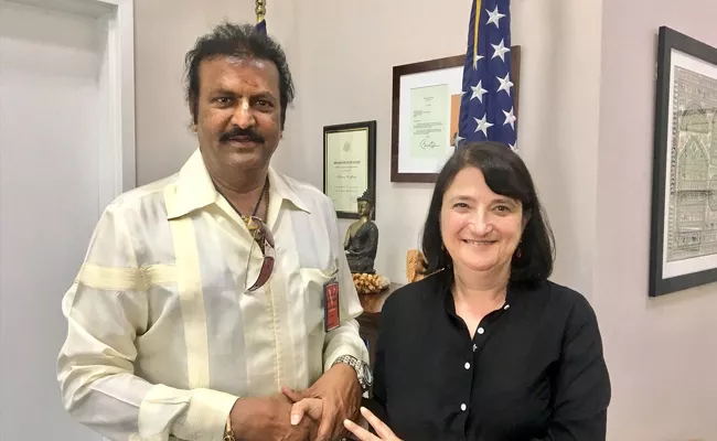 Mohan Babu Meet US Consulate General Hyderabad - Sakshi