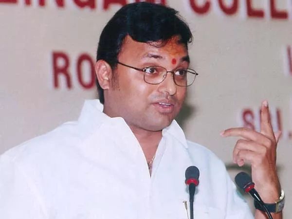 Karti Chidambaram sent to CBI custody for 3 more days - Sakshi