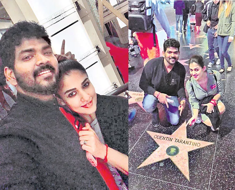 Nayanthara and Vignesh Shivn spend holiday vacation at Los Angeles - Sakshi