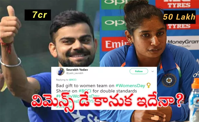 Twitter Fires on BCCI While Pay Gap Between Female and Male Cricketers  - Sakshi