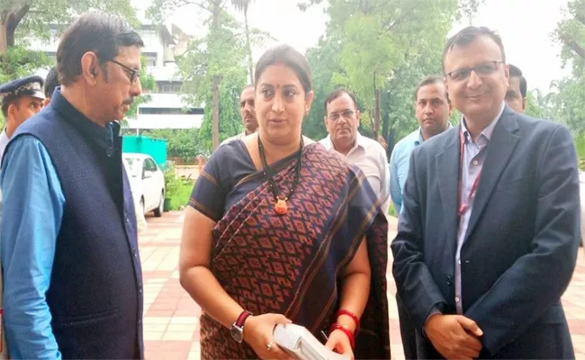 Prasar Bharati chairman A Surya Prakash Vs Smriti Irani - Sakshi