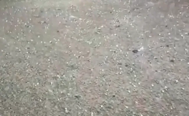 Hailstorm rain in Hyderabad - Sakshi