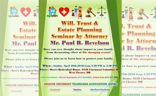 Will, Trust and Estate Planning Seminar by Attorney Mr. Paul R. Revelson - Sakshi