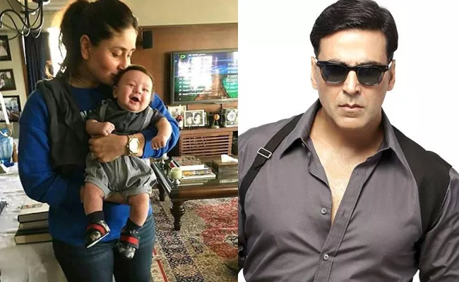 Kareena Kapoor Challenges Akshay Kumar About Taimur - Sakshi