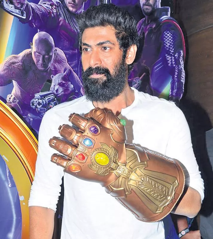 Watch Rana Daggubati play Thanos for Telugu Avengers Infinity War - Sakshi