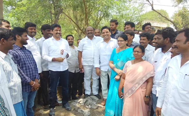 MLA Challa Dharma Reddy Visit Village Devolopments - Sakshi