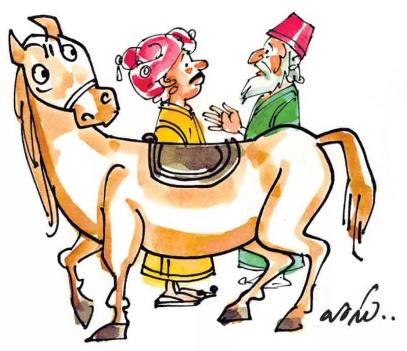 A wealthy man bought an expensive horse - Sakshi