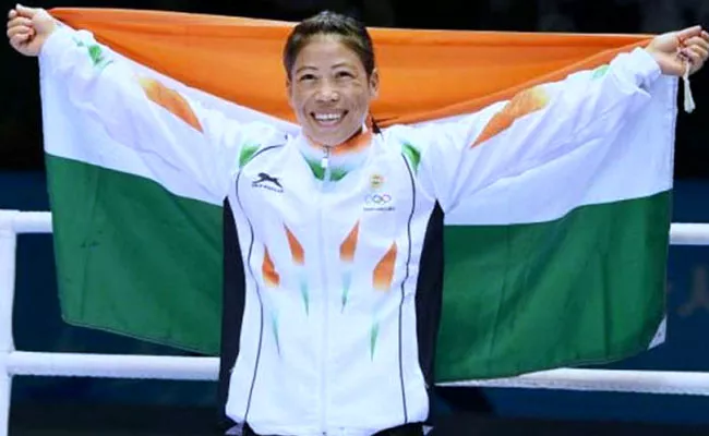 CWG 2018 Closing Ceremony Mary Kom leads the Indian contingent  - Sakshi