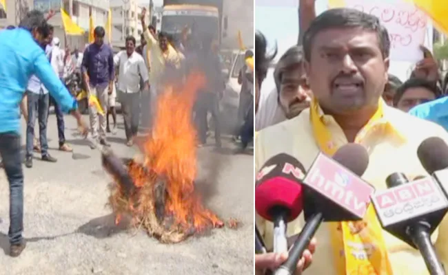 Yadava Members Protest At Tallayapalem Sri Saivakshetram - Sakshi