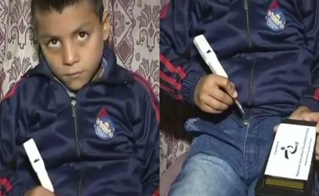 Nine Years Old Muzaffar Ahmad Khan Invented Counting Pen - Sakshi