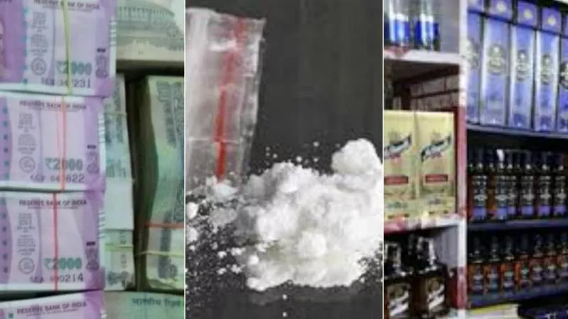 Karnataka Election 2018: Different Agencies Seized Cash In Crores, Drugs And liquor - Sakshi