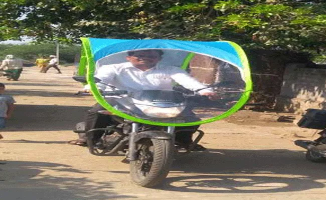 umbrella for sun protection in khammam - Sakshi