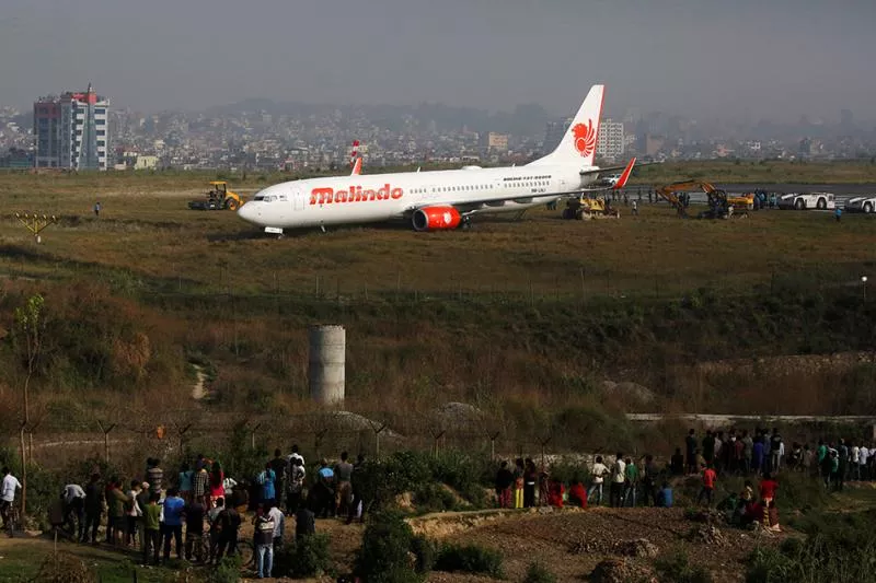 Kathmandu Airport Closed After Jet Skids Off Runway - Sakshi